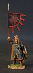 VIK02 Viking with Raven Banner